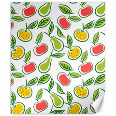 Fruit Fruits Food Illustration Background Pattern Canvas 8  X 10  by Ravend