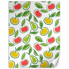 Fruit Fruits Food Illustration Background Pattern Canvas 12  X 16  by Ravend