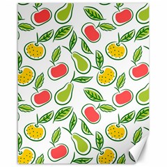 Fruit Fruits Food Illustration Background Pattern Canvas 16  X 20  by Ravend