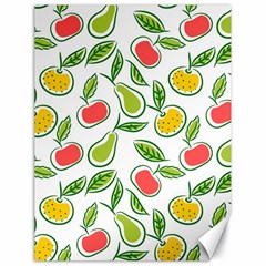 Fruit Fruits Food Illustration Background Pattern Canvas 18  X 24  by Ravend