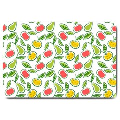 Fruit Fruits Food Illustration Background Pattern Large Doormat by Ravend