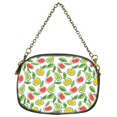 Fruit Fruits Food Illustration Background Pattern Chain Purse (one Side) by Ravend