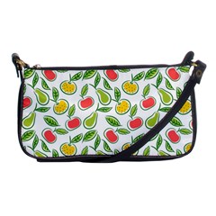 Fruit Fruits Food Illustration Background Pattern Shoulder Clutch Bag by Ravend