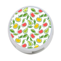 Fruit Fruits Food Illustration Background Pattern 4-port Usb Hub (two Sides) by Ravend