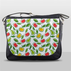 Fruit Fruits Food Illustration Background Pattern Messenger Bag by Ravend