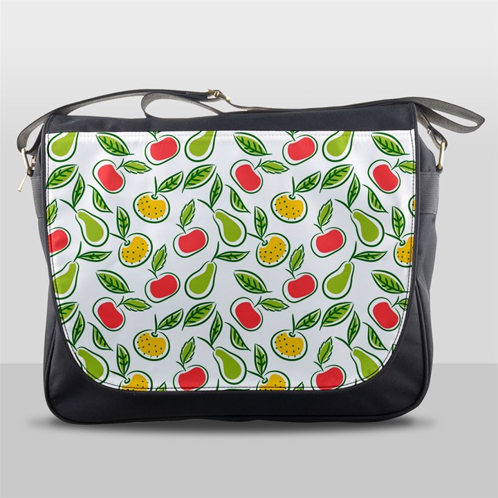 Fruit Fruits Food Illustration Background Pattern Messenger Bag