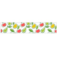 Fruit Fruits Food Illustration Background Pattern Large Flano Scarf  by Ravend