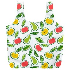 Fruit Fruits Food Illustration Background Pattern Full Print Recycle Bag (xxxl) by Ravend