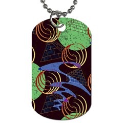 Pyramid Sphere Colorful Background Dog Tag (one Side) by Ravend