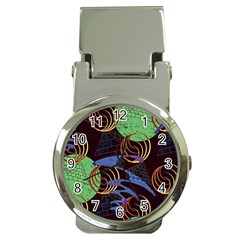 Pyramid Sphere Colorful Background Money Clip Watches by Ravend