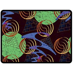 Pyramid Sphere Colorful Background Fleece Blanket (large)  by Ravend