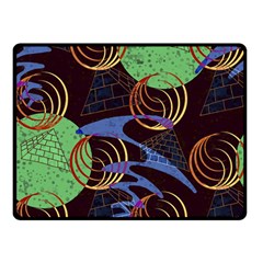 Pyramid Sphere Colorful Background Double Sided Fleece Blanket (small)  by Ravend