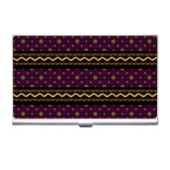 Background Flower Abstract Pattern Business Card Holder by Ravend