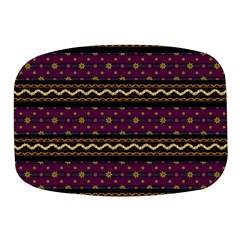 Background Flower Abstract Pattern Mini Square Pill Box by Ravend