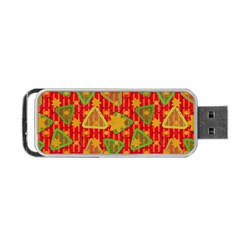 Illustration Background Abstract Pattern Shape Star Portable Usb Flash (two Sides) by Ravend