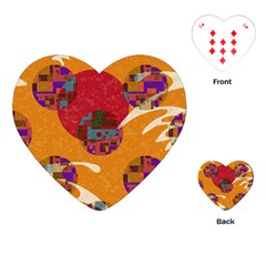 Abstract Backgroundgraphic Wallpaper Playing Cards Single Design (heart)