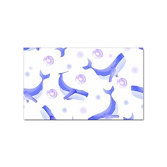 Whale Fish Sea Pattern Mammal Ocean Sticker (rectangular) by Ravend