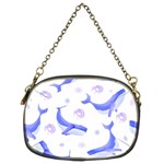 Whale Fish Sea Pattern Mammal Ocean Chain Purse (Two Sides) Front