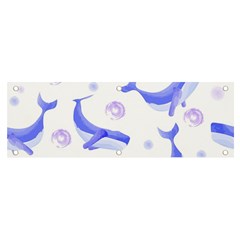 Whale Fish Sea Pattern Mammal Ocean Banner And Sign 6  X 2 