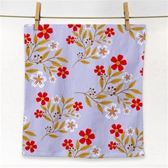 Nature Illustration Pattern Flower Floral Face Towel by Ravend