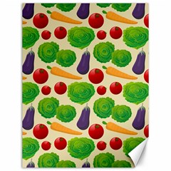 Food Illustration Pattern Texture Canvas 12  X 16  by Ravend