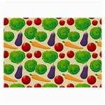 Food Illustration Pattern Texture Large Glasses Cloth Front