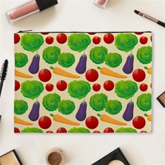 Food Illustration Pattern Texture Cosmetic Bag (xl) by Ravend