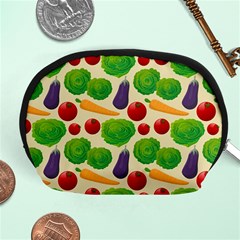 Food Illustration Pattern Texture Accessory Pouch (medium) by Ravend