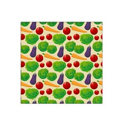 Food Illustration Pattern Texture Satin Bandana Scarf 22  X 22  by Ravend