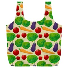 Food Illustration Pattern Texture Full Print Recycle Bag (xxl) by Ravend