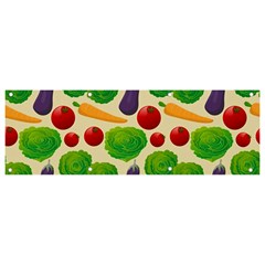 Food Illustration Pattern Texture Banner And Sign 9  X 3 