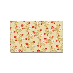 Illustration Pattern Flower Floral Sticker Rectangular (100 Pack) by Ravend