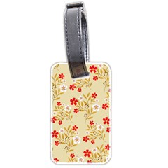 Illustration Pattern Flower Floral Luggage Tag (two Sides) by Ravend