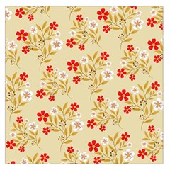 Illustration Pattern Flower Floral Square Satin Scarf (36  X 36 ) by Ravend