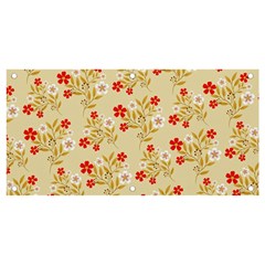 Illustration Pattern Flower Floral Banner And Sign 4  X 2  by Ravend