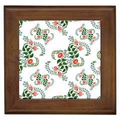 Background Pattern Texture Design Framed Tile by Ravend