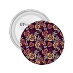 Illustration Flower Floral Nature Pattern Background 2.25  Buttons Front