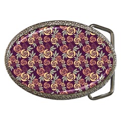 Illustration Flower Floral Nature Pattern Background Belt Buckles by Ravend