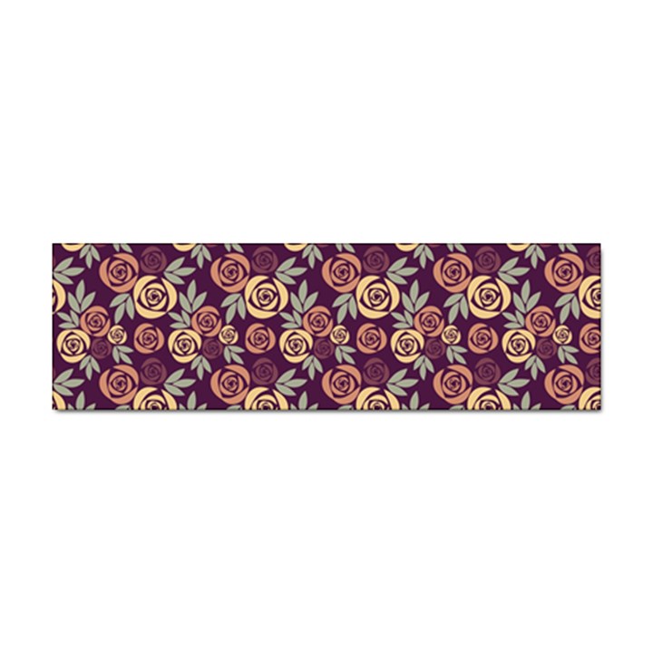 Illustration Flower Floral Nature Pattern Background Sticker (Bumper)