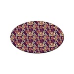 Illustration Flower Floral Nature Pattern Background Sticker Oval (100 pack) Front