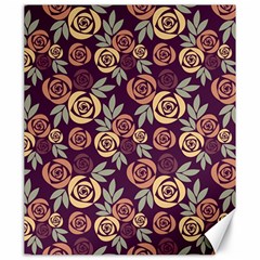 Illustration Flower Floral Nature Pattern Background Canvas 20  X 24  by Ravend