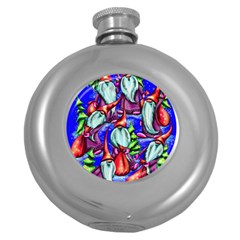 Merry Christmas Round Hip Flask (5 Oz)