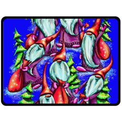 Merry Christmas Double Sided Fleece Blanket (large)  by Ravend