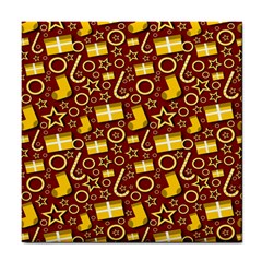 Pattern Paper Fabric Wrapping Tile Coaster by Ravend