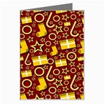 Pattern Paper Fabric Wrapping Greeting Card Left