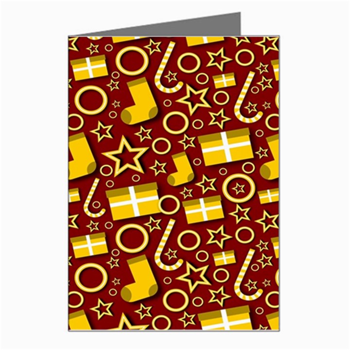 Pattern Paper Fabric Wrapping Greeting Card