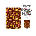 Pattern Paper Fabric Wrapping Playing Cards 54 Designs (Mini) Front - Heart2