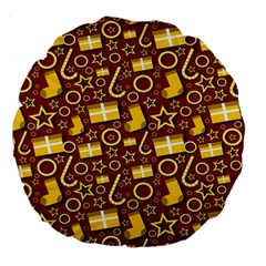 Pattern Paper Fabric Wrapping Large 18  Premium Round Cushions by Ravend