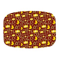 Pattern Paper Fabric Wrapping Mini Square Pill Box by Ravend