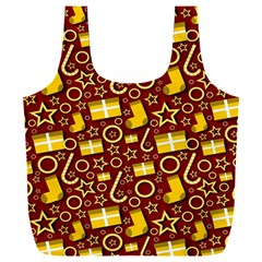 Pattern Paper Fabric Wrapping Full Print Recycle Bag (xxl) by Ravend